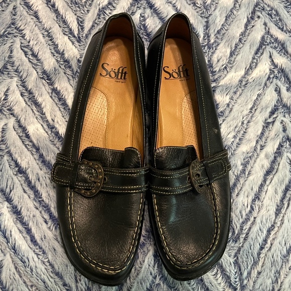Sofft Shoes - NWOT Sofft Women's Loafer Leather Buckle Shoes ,Size 8,5 Black